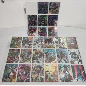 WildStorm Wild C.A.T.S. TCG Lot Of 26 Comic Art Cards In Binder Sheets NM 1995